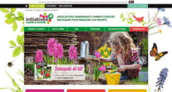Desktop Screenshot of initiatives-fleurs.fr