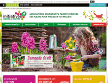 Tablet Screenshot of initiatives-fleurs.fr